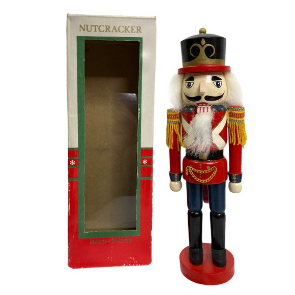 Old World Wooden Nutcracker Soldier 10.5”